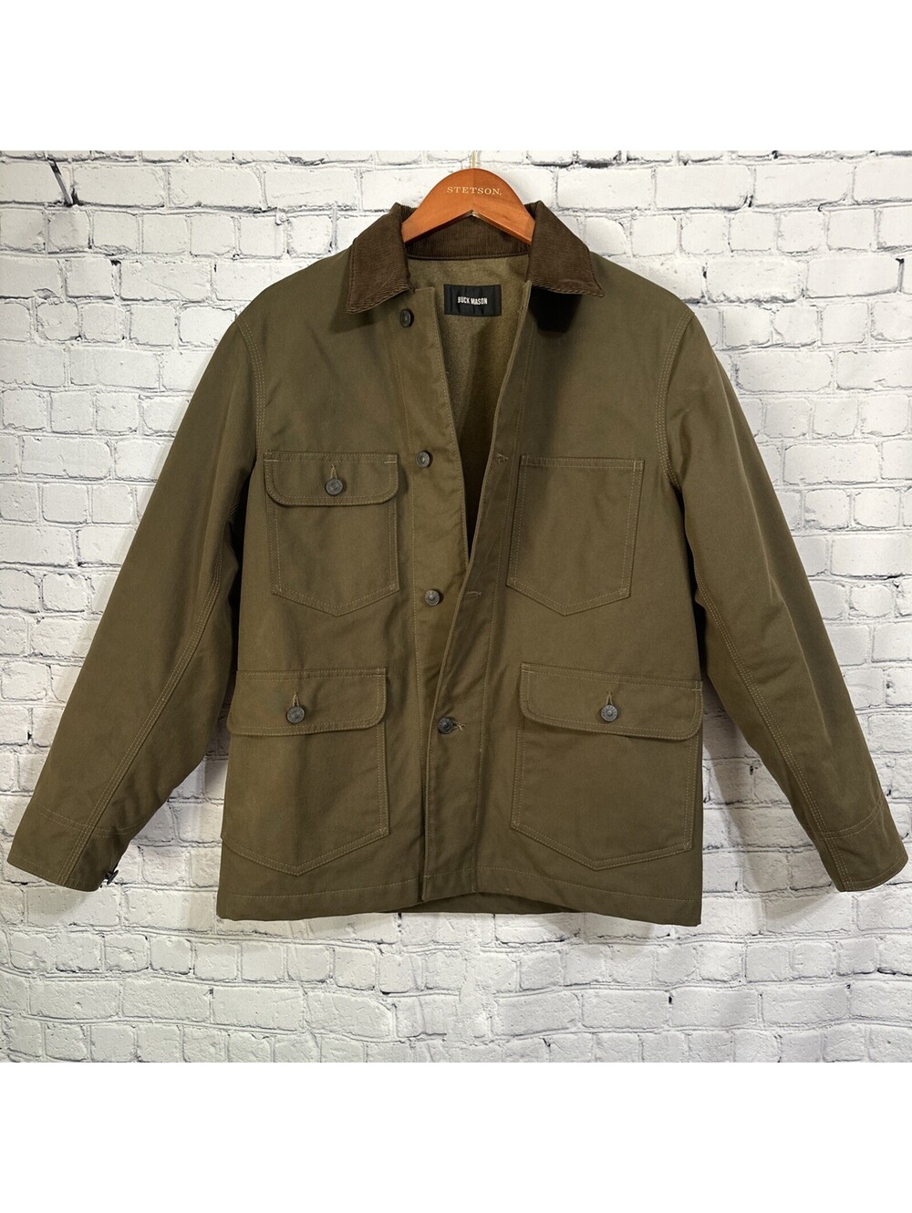 Buck Mason Surplus Dry Waxed Canvas Highland XS Retail $348
